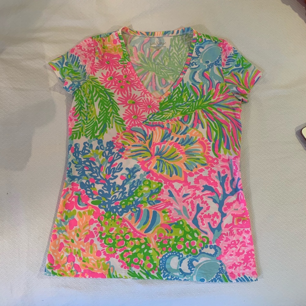 Lilly Pulitzer V Neck Top